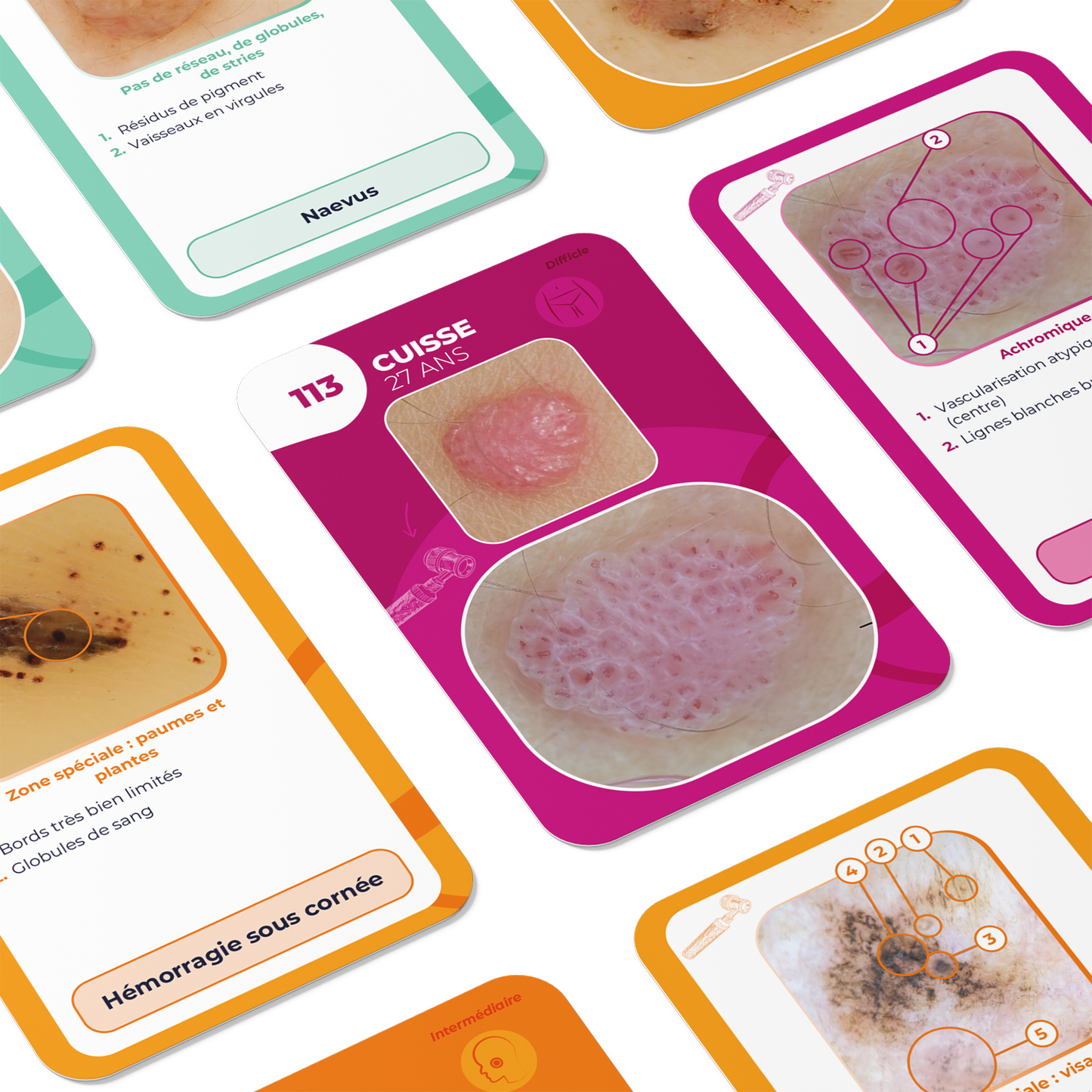 Flashcards de la Dermoscopie